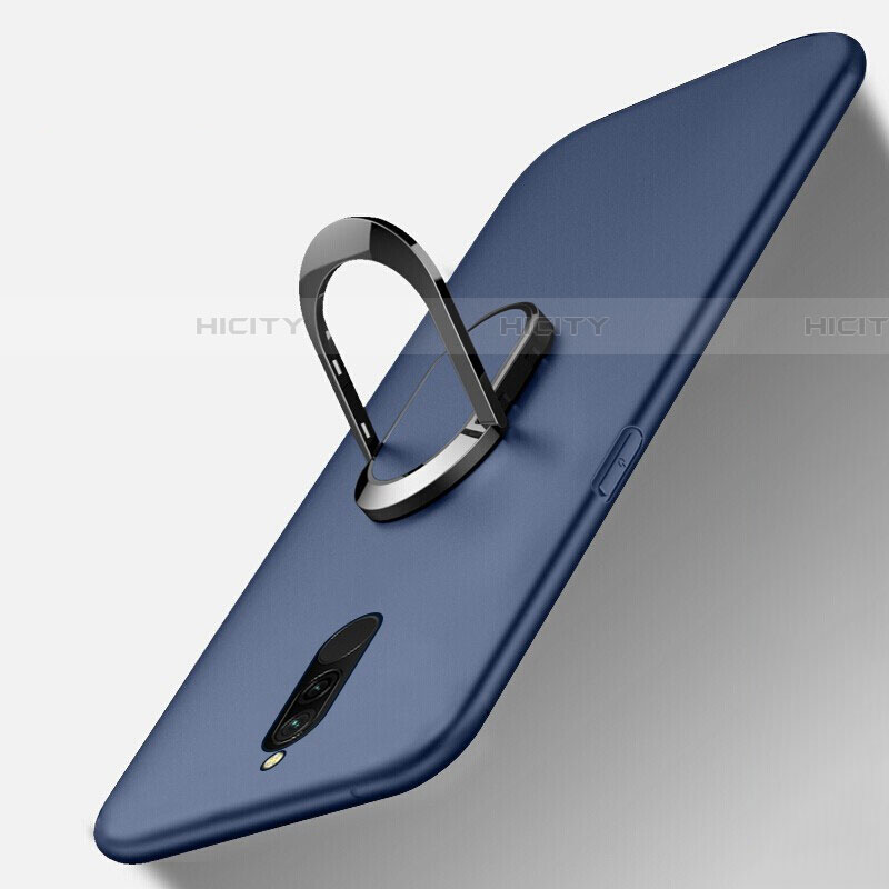 Funda Silicona Carcasa Ultrafina Goma con Magnetico Anillo de dedo Soporte para Xiaomi Redmi 8