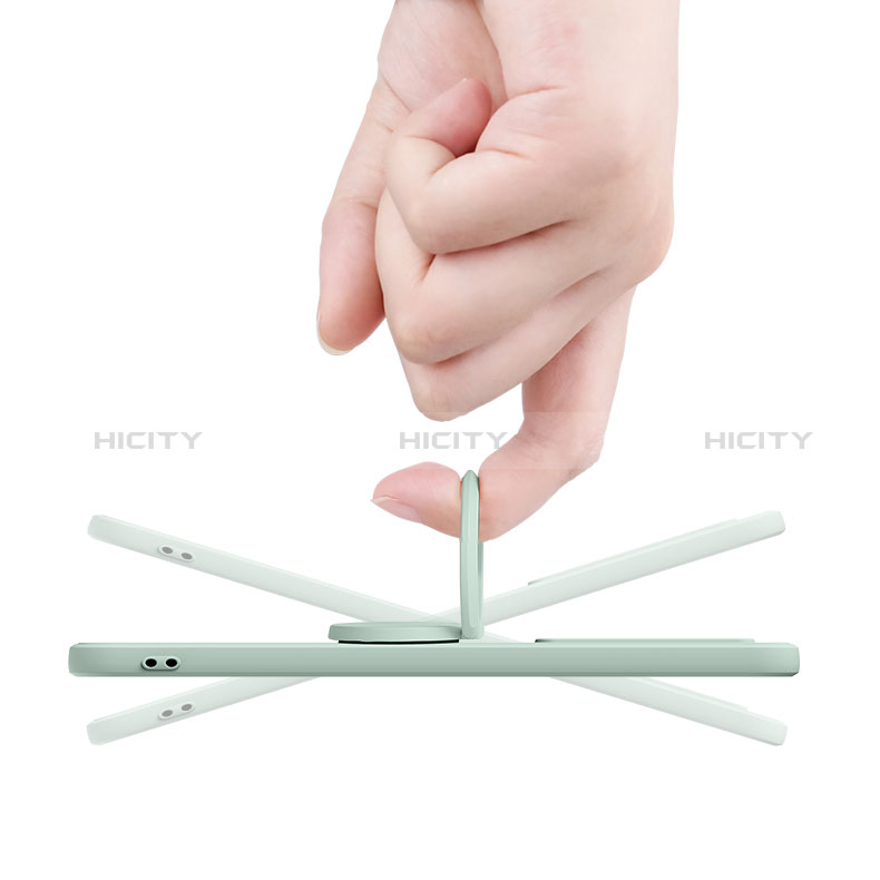 Funda Silicona Carcasa Ultrafina Goma con Magnetico Anillo de dedo Soporte para Xiaomi Redmi Note 12 5G