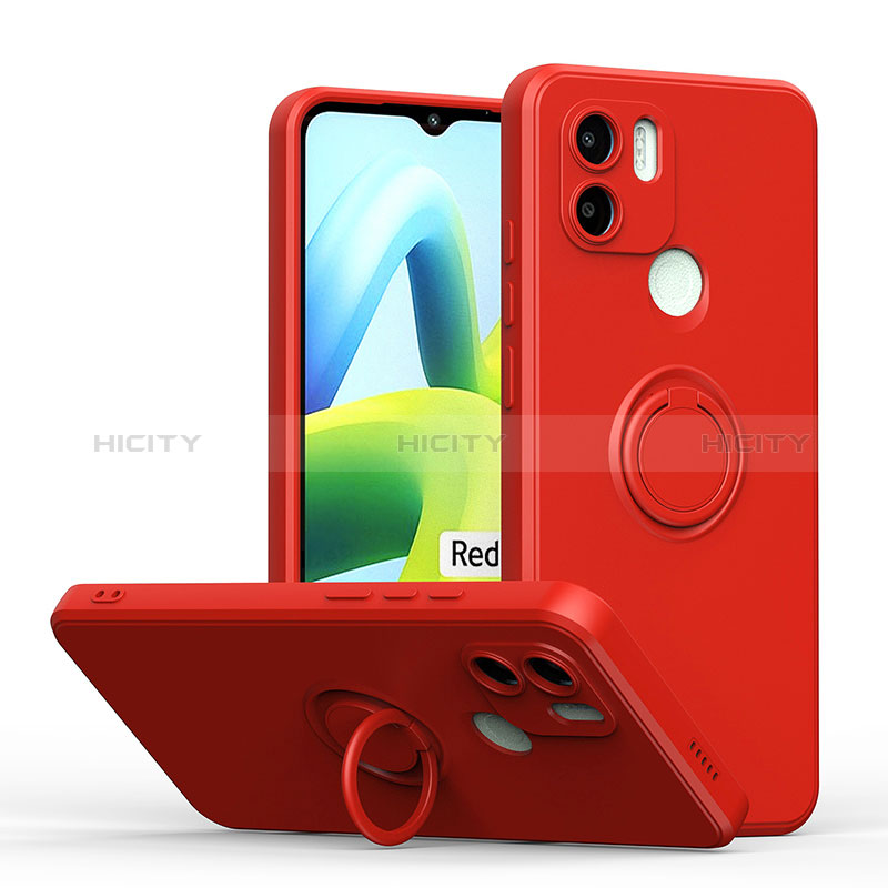 Funda Silicona Carcasa Ultrafina Goma con Magnetico Anillo de dedo Soporte QW1 para Xiaomi Redmi A1