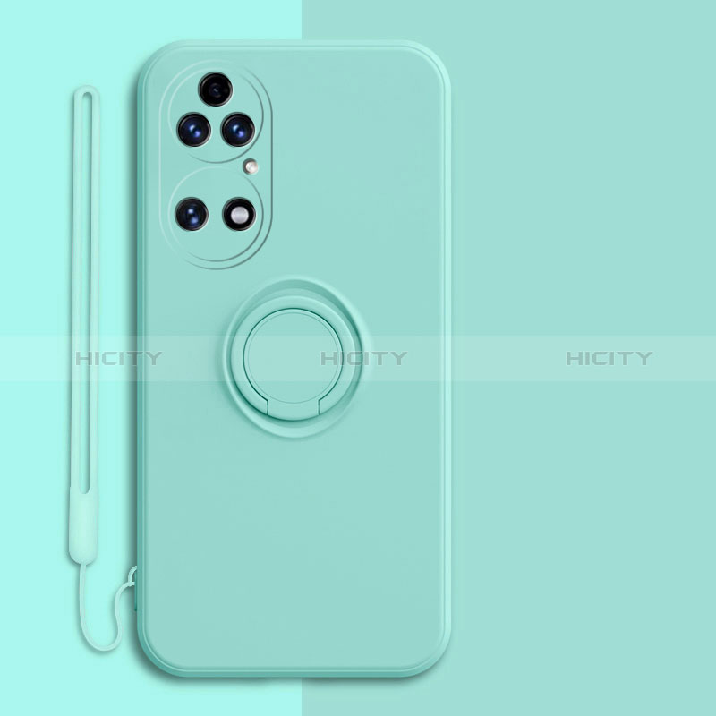 Funda Silicona Carcasa Ultrafina Goma con Magnetico Anillo de dedo Soporte S01 para Huawei P50