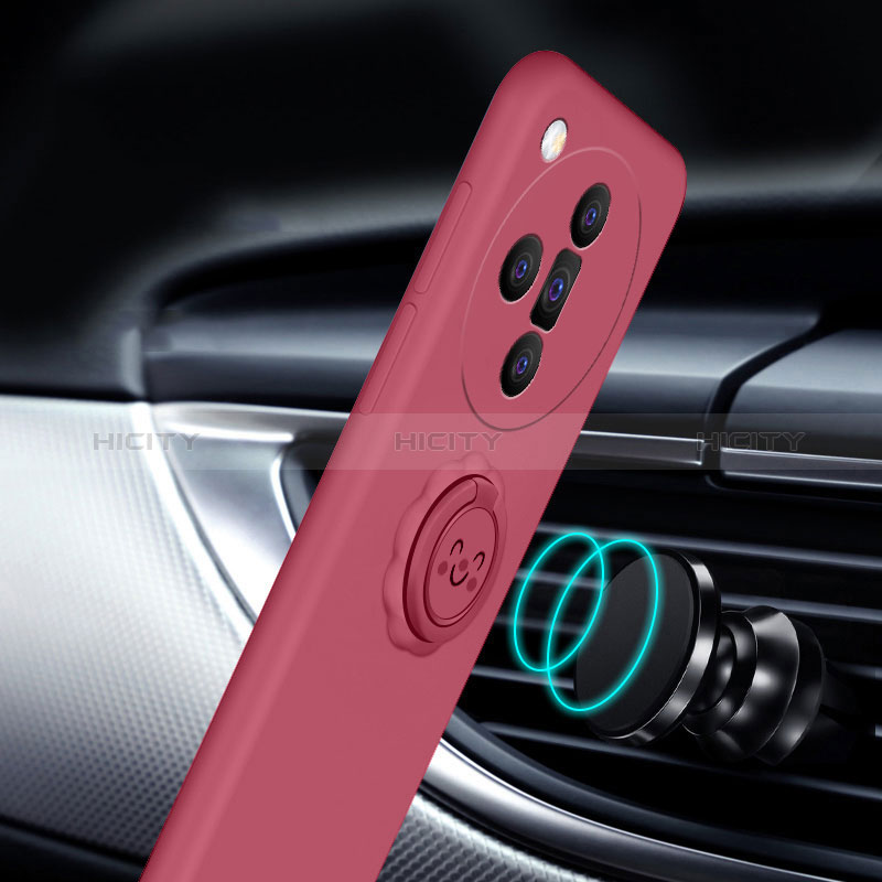 Funda Silicona Carcasa Ultrafina Goma con Magnetico Anillo de dedo Soporte S01 para Oppo Find X7 Ultra 5G