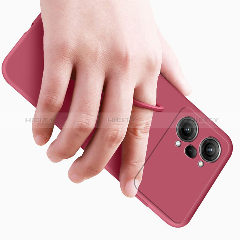 Funda Silicona Carcasa Ultrafina Goma con Magnetico Anillo de dedo Soporte S01 para Oppo K10 Pro 5G