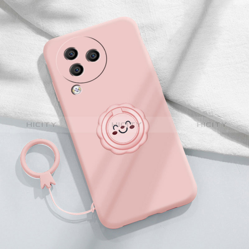 Funda Silicona Carcasa Ultrafina Goma con Magnetico Anillo de dedo Soporte S01 para Xiaomi Civi 3 5G