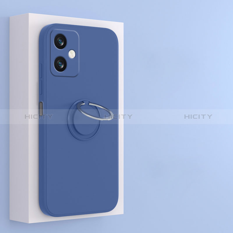 Funda Silicona Carcasa Ultrafina Goma con Magnetico Anillo de dedo Soporte S01 para Xiaomi Redmi Note 12R Pro 5G