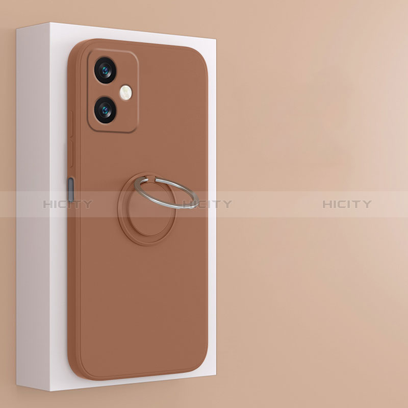 Funda Silicona Carcasa Ultrafina Goma con Magnetico Anillo de dedo Soporte S01 para Xiaomi Redmi Note 12R Pro 5G