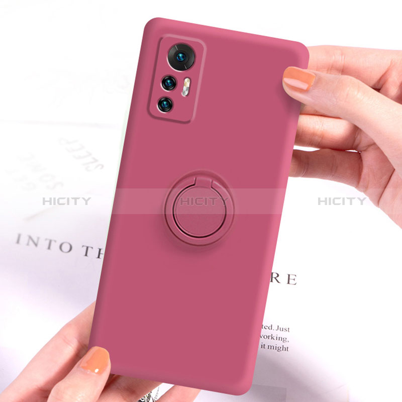 Funda Silicona Carcasa Ultrafina Goma con Magnetico Anillo de dedo Soporte S01 para Xiaomi Redmi Note 12S