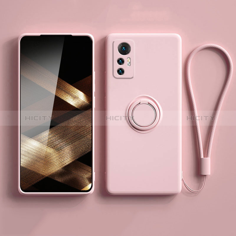 Funda Silicona Carcasa Ultrafina Goma con Magnetico Anillo de dedo Soporte S01 para Xiaomi Redmi Note 12S