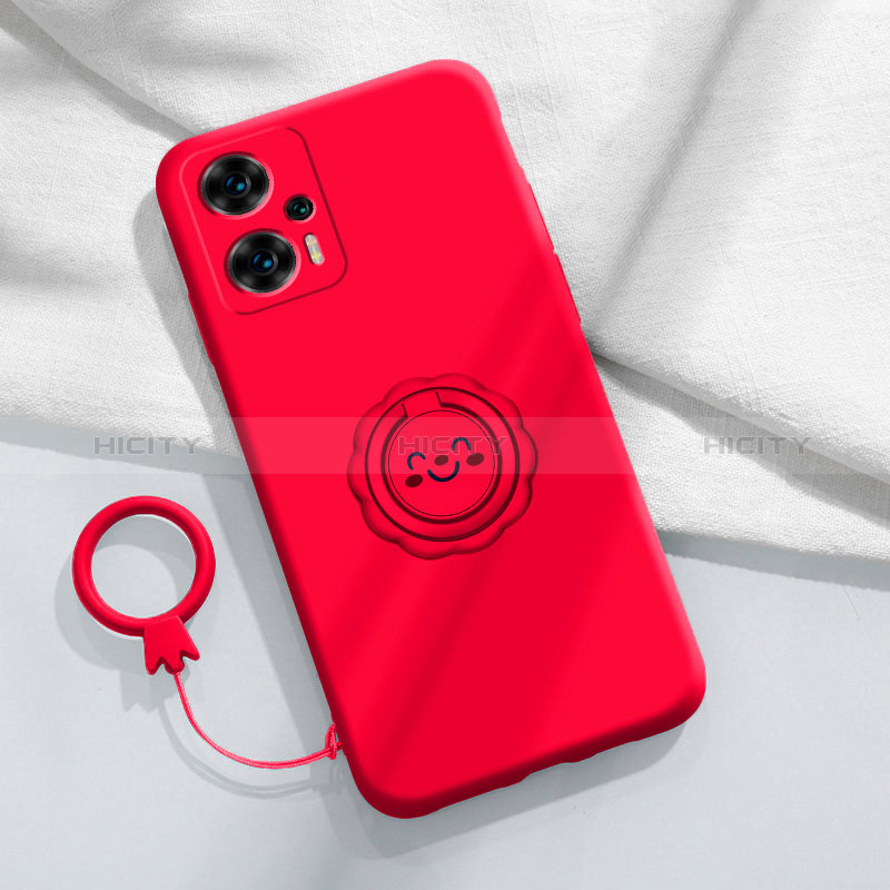 Funda Silicona Carcasa Ultrafina Goma con Magnetico Anillo de dedo Soporte S02 para Xiaomi Redmi Note 12 Turbo 5G