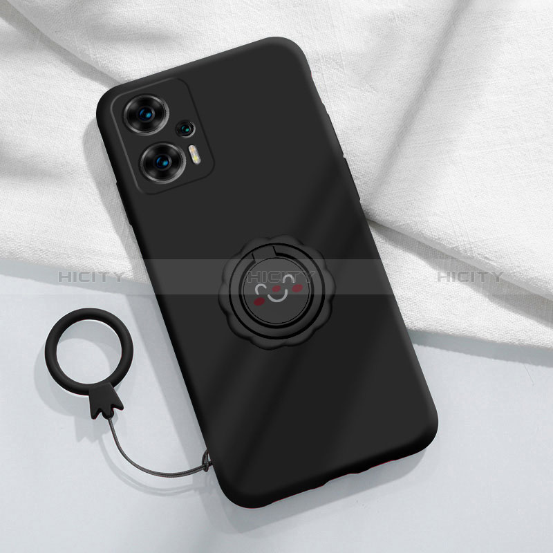 Funda Silicona Carcasa Ultrafina Goma con Magnetico Anillo de dedo Soporte S02 para Xiaomi Redmi Note 12 Turbo 5G