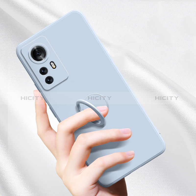 Funda Silicona Carcasa Ultrafina Goma con Magnetico Anillo de dedo Soporte S02 para Xiaomi Redmi Note 12S