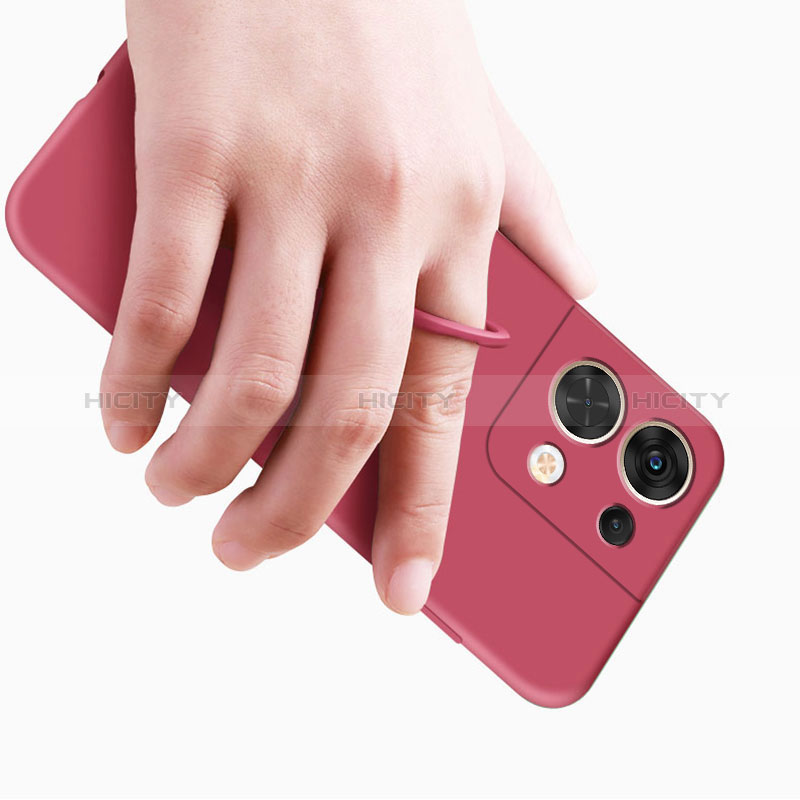 Funda Silicona Carcasa Ultrafina Goma con Magnetico Anillo de dedo Soporte S04 para Xiaomi Redmi Note 13 5G