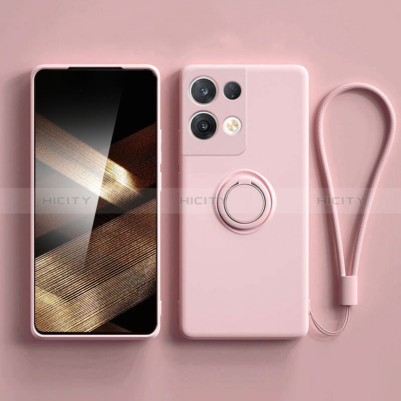 Funda Silicona Carcasa Ultrafina Goma con Magnetico Anillo de dedo Soporte S06 para Xiaomi Redmi Note 13 5G