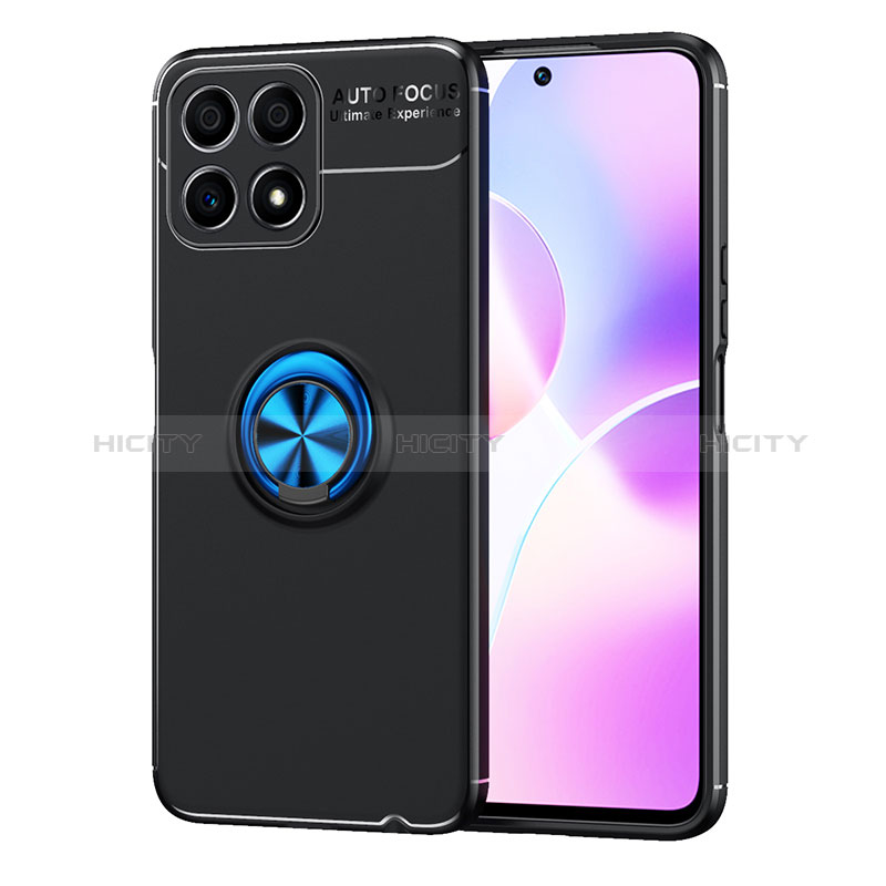 Funda Silicona Carcasa Ultrafina Goma con Magnetico Anillo de dedo Soporte SD1 para Huawei Honor X30i