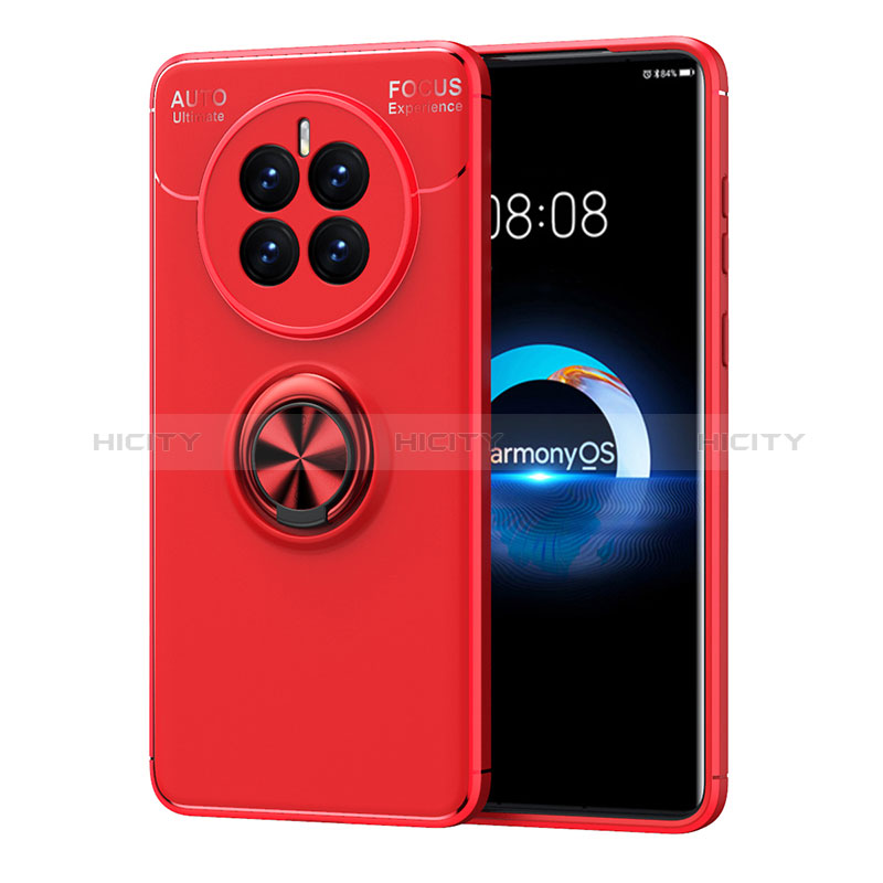 Funda Silicona Carcasa Ultrafina Goma con Magnetico Anillo de dedo Soporte SD1 para Huawei Mate 50