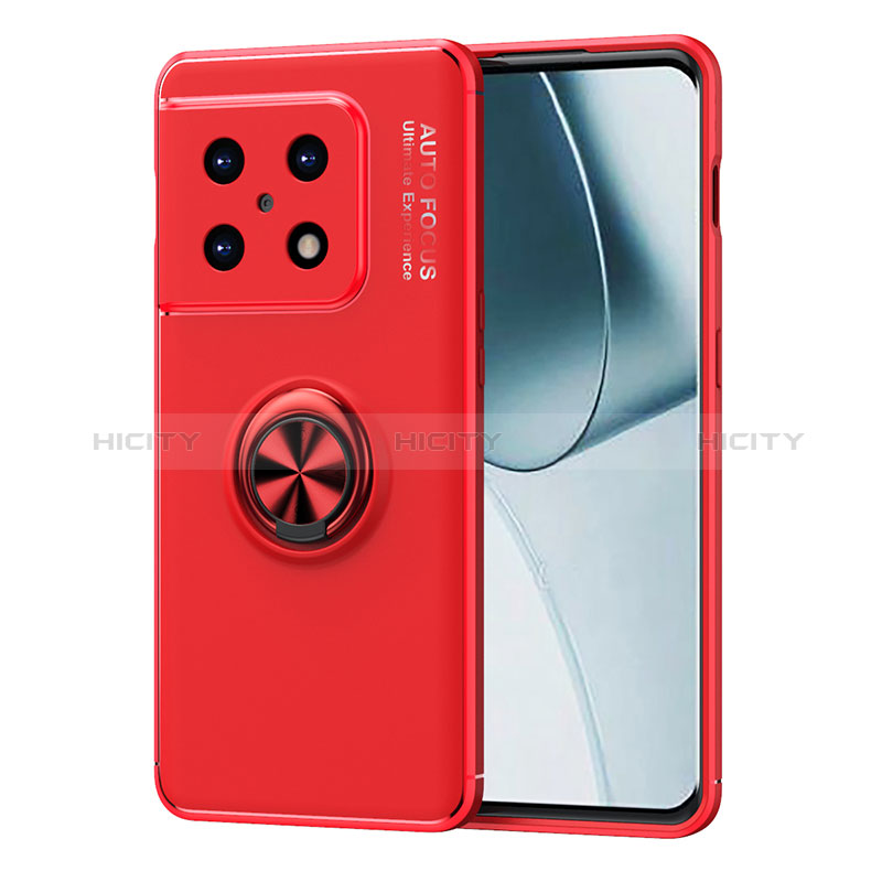 Funda Silicona Carcasa Ultrafina Goma con Magnetico Anillo de dedo Soporte SD1 para OnePlus 10 Pro 5G