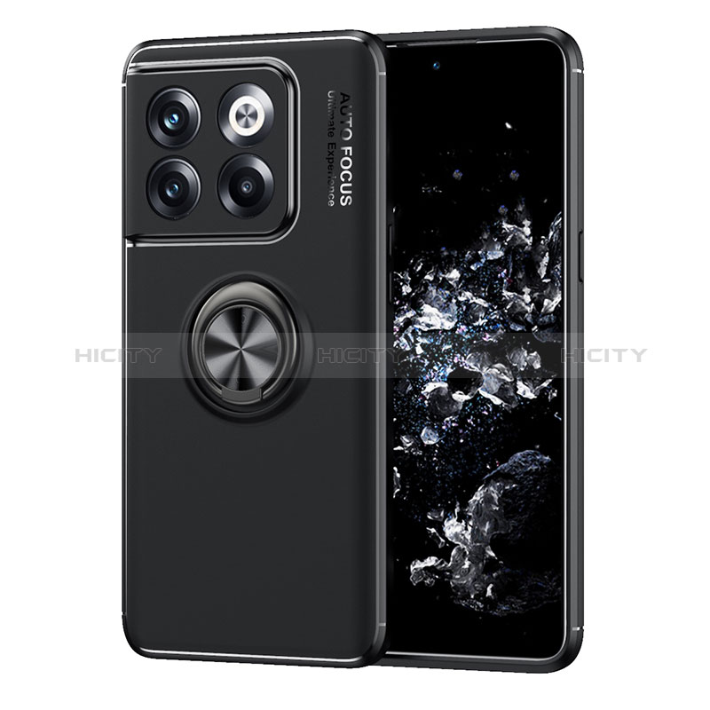 Funda Silicona Carcasa Ultrafina Goma con Magnetico Anillo de dedo Soporte SD1 para OnePlus 10T 5G