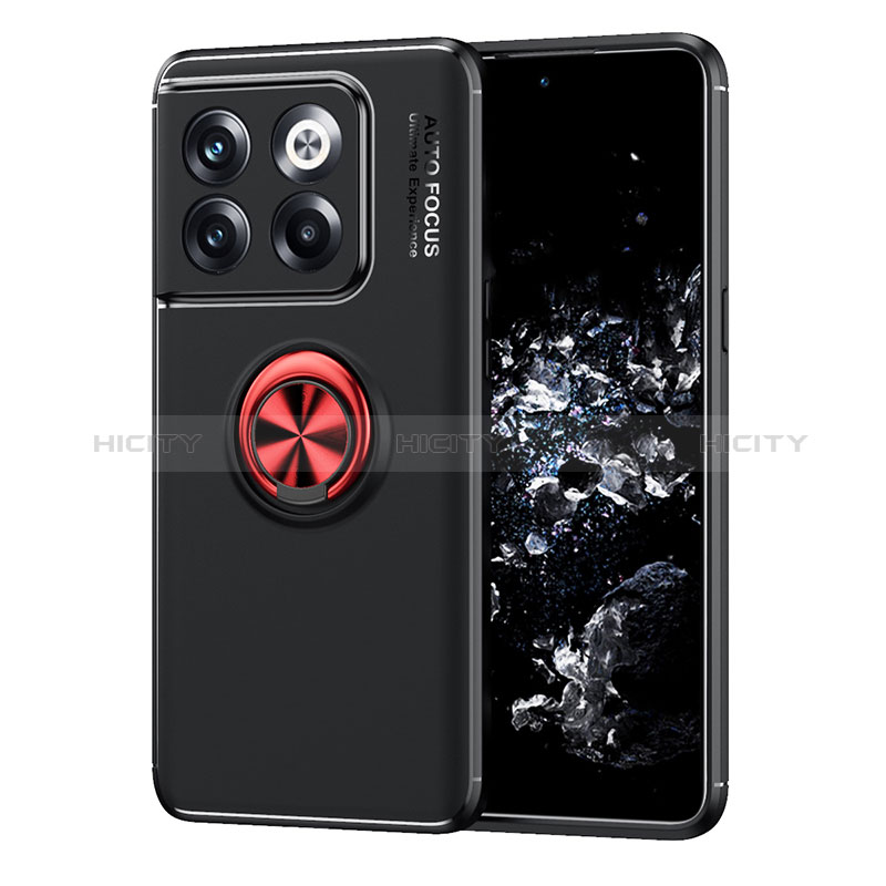 Funda Silicona Carcasa Ultrafina Goma con Magnetico Anillo de dedo Soporte SD1 para OnePlus 10T 5G