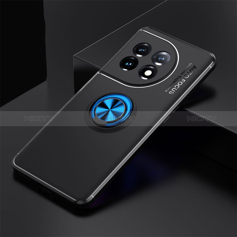 Funda Silicona Carcasa Ultrafina Goma con Magnetico Anillo de dedo Soporte SD1 para OnePlus 11 5G