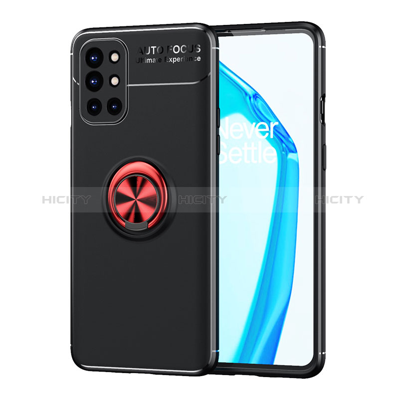 Funda Silicona Carcasa Ultrafina Goma con Magnetico Anillo de dedo Soporte SD1 para OnePlus 9R 5G