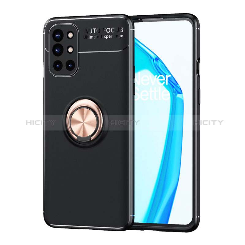 Funda Silicona Carcasa Ultrafina Goma con Magnetico Anillo de dedo Soporte SD1 para OnePlus 9R 5G