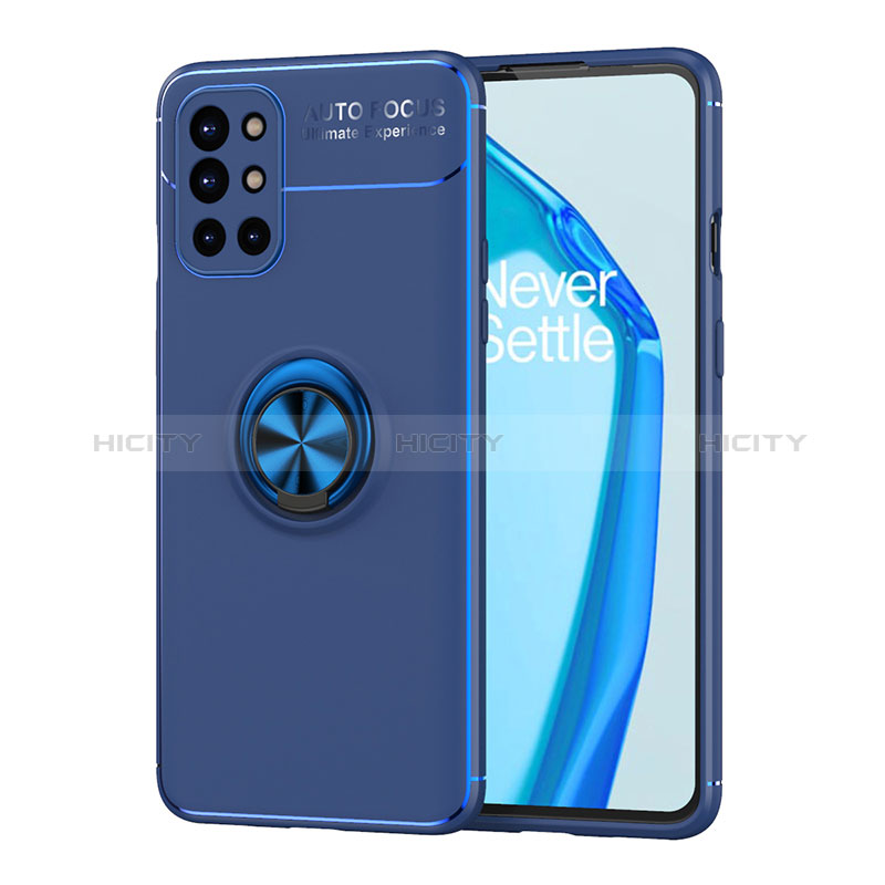 Funda Silicona Carcasa Ultrafina Goma con Magnetico Anillo de dedo Soporte SD1 para OnePlus 9R 5G