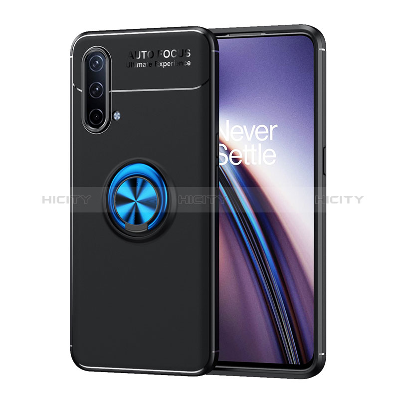 Funda Silicona Carcasa Ultrafina Goma con Magnetico Anillo de dedo Soporte SD1 para OnePlus Nord CE 5G