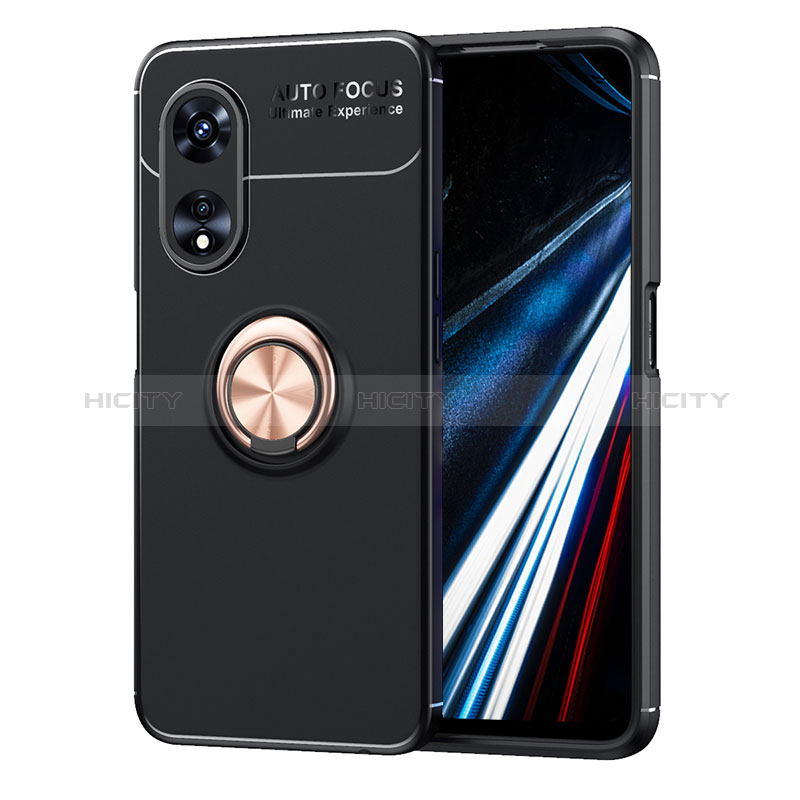 Funda Silicona Carcasa Ultrafina Goma con Magnetico Anillo de dedo Soporte SD1 para Oppo A78 4G