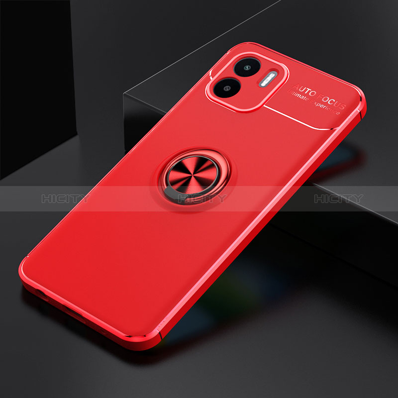 Funda Silicona Carcasa Ultrafina Goma con Magnetico Anillo de dedo Soporte SD1 para Xiaomi Poco C50