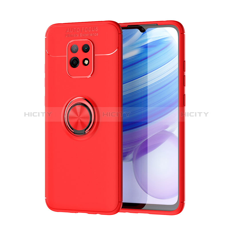 Funda Silicona Carcasa Ultrafina Goma con Magnetico Anillo de dedo Soporte SD1 para Xiaomi Redmi 10X 5G