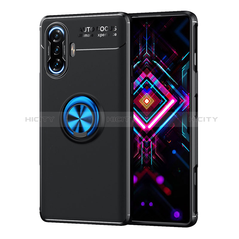 Funda Silicona Carcasa Ultrafina Goma con Magnetico Anillo de dedo Soporte SD1 para Xiaomi Redmi K40 Gaming 5G