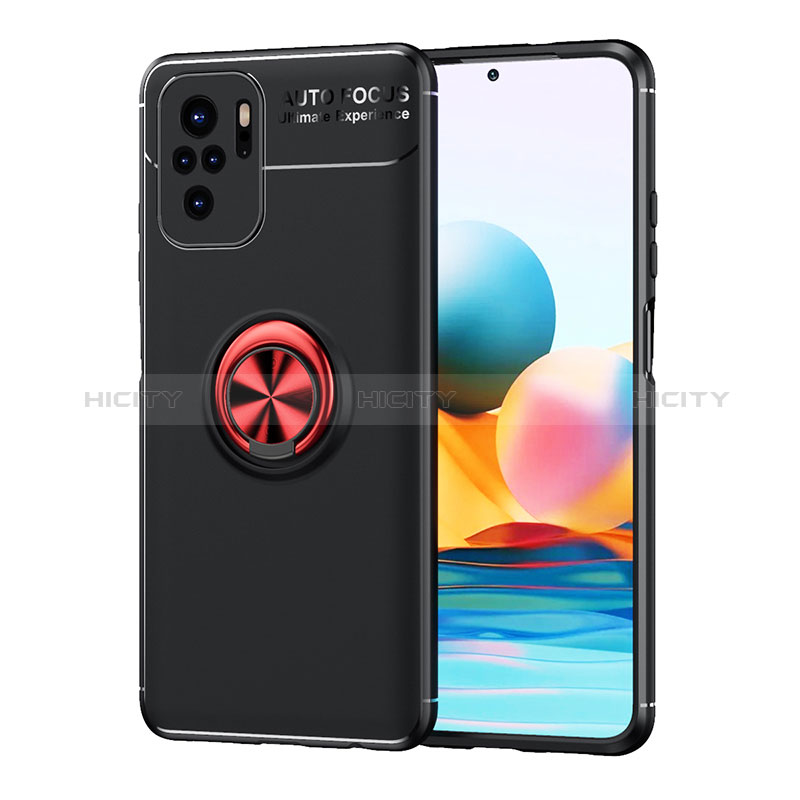 Funda Silicona Carcasa Ultrafina Goma con Magnetico Anillo de dedo Soporte SD1 para Xiaomi Redmi Note 11 SE India 4G