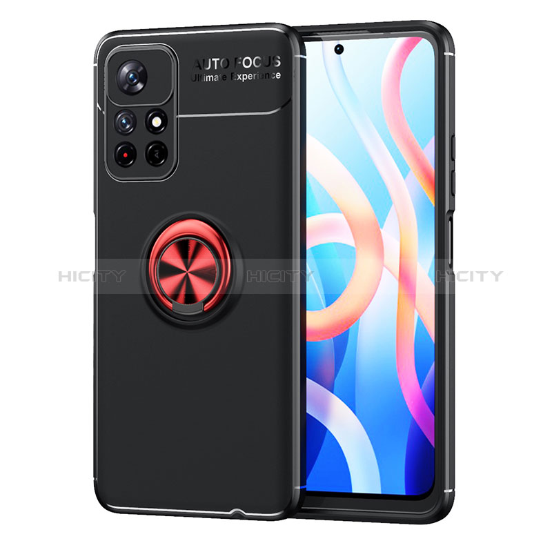 Funda Silicona Carcasa Ultrafina Goma con Magnetico Anillo de dedo Soporte SD1 para Xiaomi Redmi Note 11T 5G