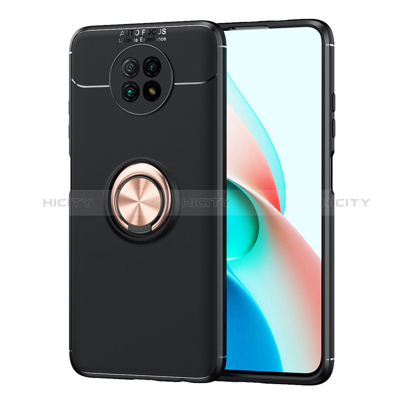 Funda Silicona Carcasa Ultrafina Goma con Magnetico Anillo de dedo Soporte SD1 para Xiaomi Redmi Note 9 5G