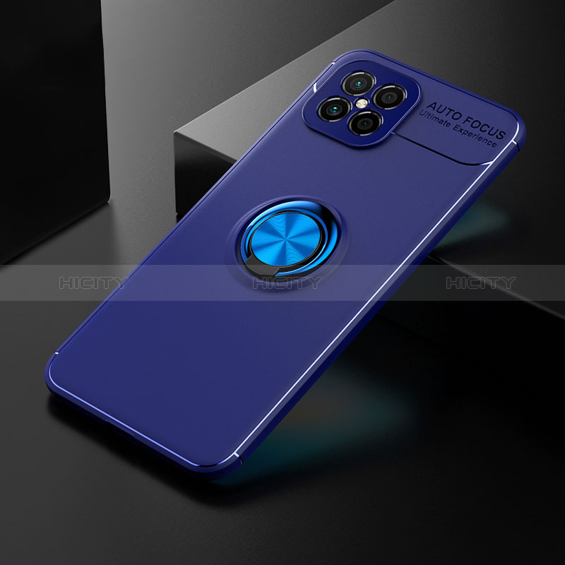 Funda Silicona Carcasa Ultrafina Goma con Magnetico Anillo de dedo Soporte SD2 para Huawei Nova 8 SE 4G