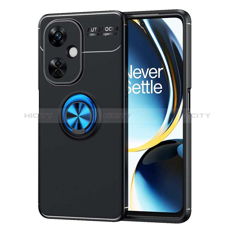 Funda Silicona Carcasa Ultrafina Goma con Magnetico Anillo de dedo Soporte SD2 para OnePlus Nord CE 3 Lite 5G