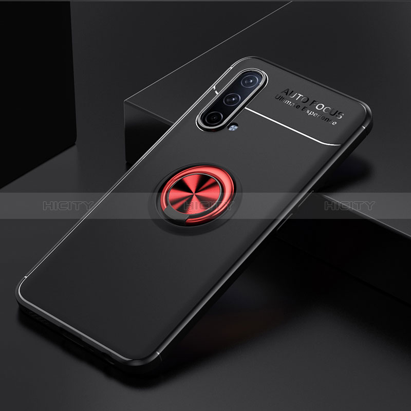 Funda Silicona Carcasa Ultrafina Goma con Magnetico Anillo de dedo Soporte SD2 para OnePlus Nord CE 5G