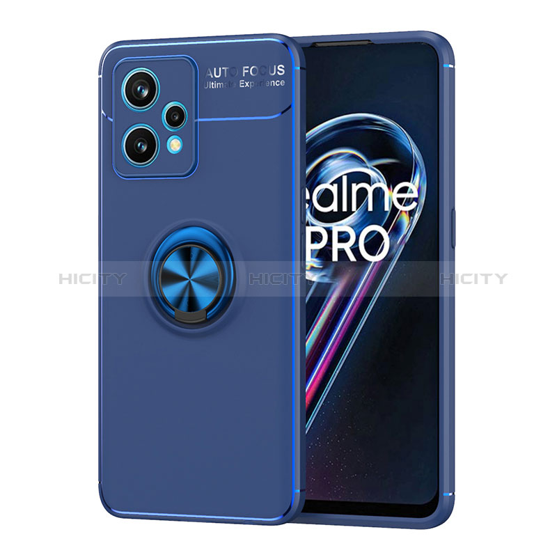 Funda Silicona Carcasa Ultrafina Goma con Magnetico Anillo de dedo Soporte SD2 para Realme 9 Pro 5G