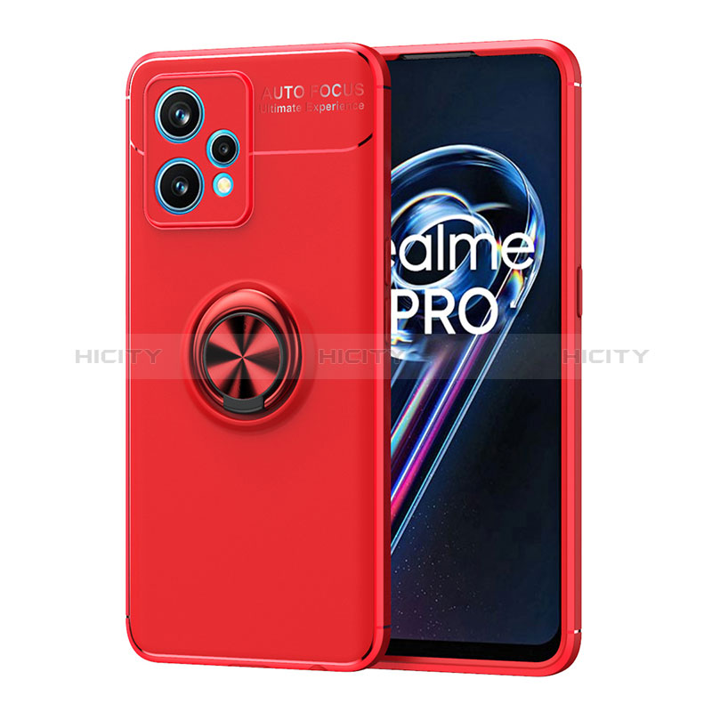 Funda Silicona Carcasa Ultrafina Goma con Magnetico Anillo de dedo Soporte SD2 para Realme 9 Pro 5G