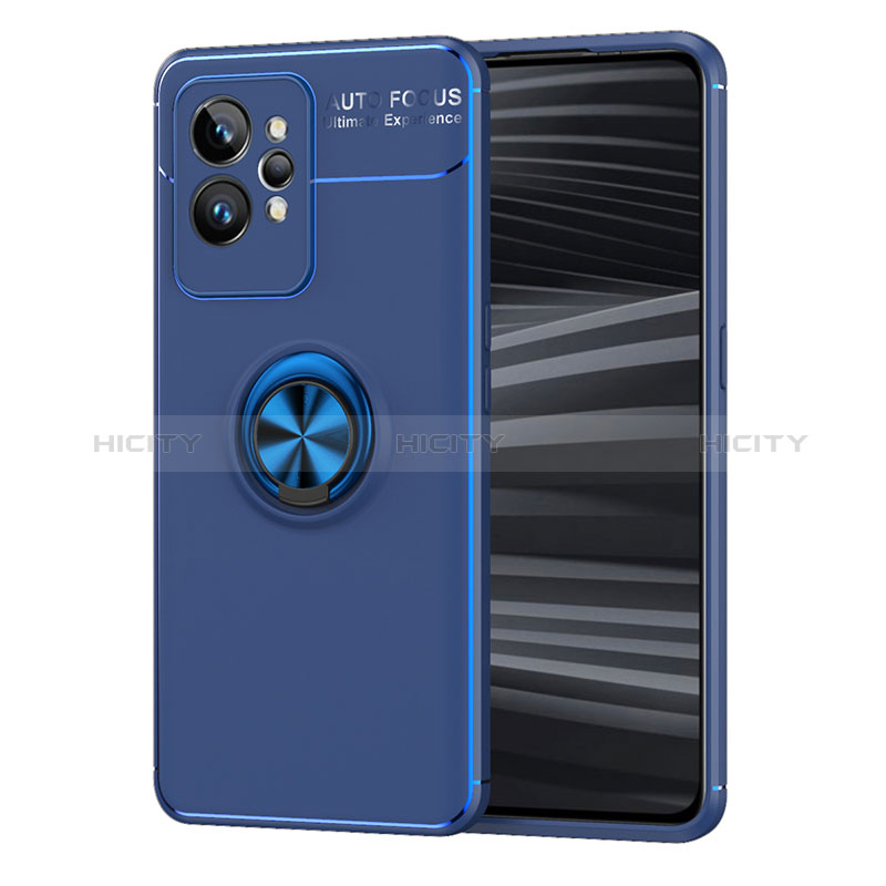 Funda Silicona Carcasa Ultrafina Goma con Magnetico Anillo de dedo Soporte SD2 para Realme GT2 Pro 5G