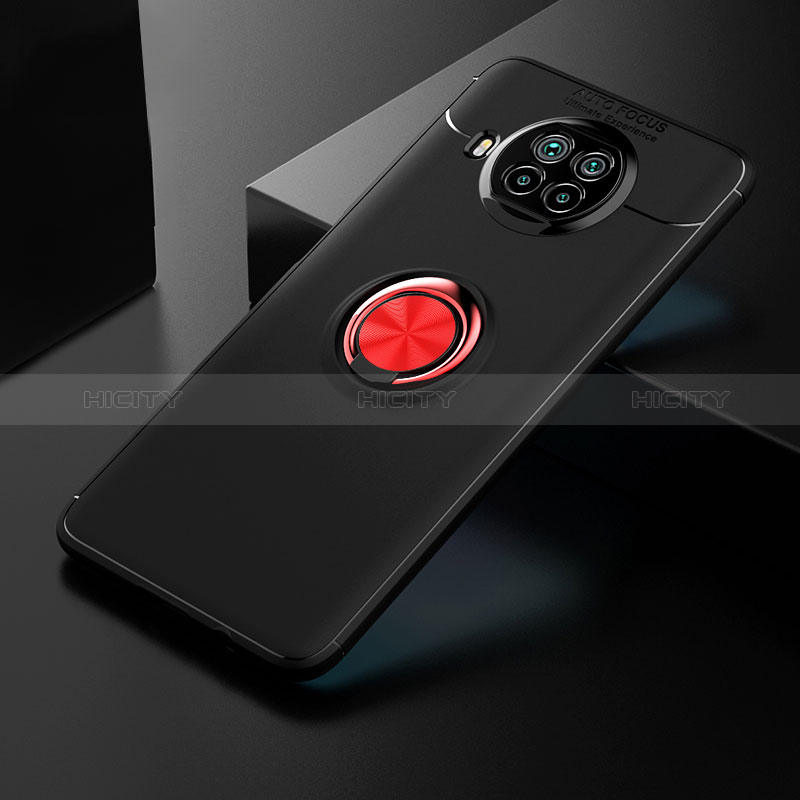 Funda Silicona Carcasa Ultrafina Goma con Magnetico Anillo de dedo Soporte SD2 para Xiaomi Mi 10i 5G