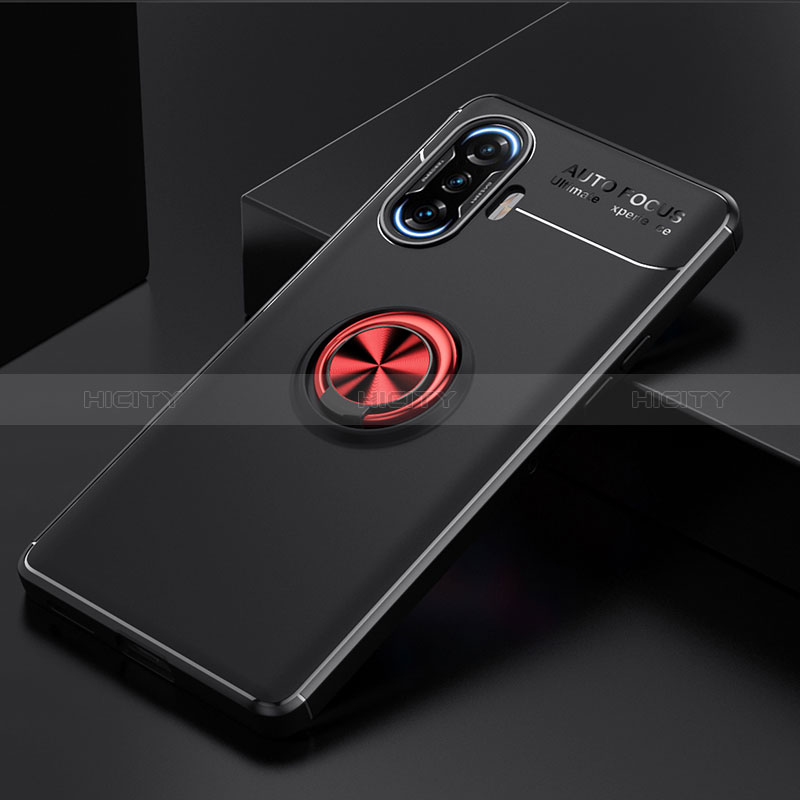 Funda Silicona Carcasa Ultrafina Goma con Magnetico Anillo de dedo Soporte SD2 para Xiaomi Redmi K40 Gaming 5G