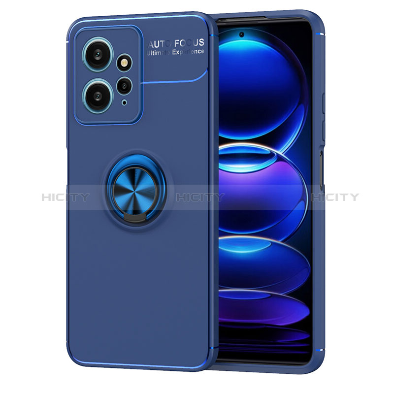 Funda Silicona Carcasa Ultrafina Goma con Magnetico Anillo de dedo Soporte SD2 para Xiaomi Redmi Note 12 4G