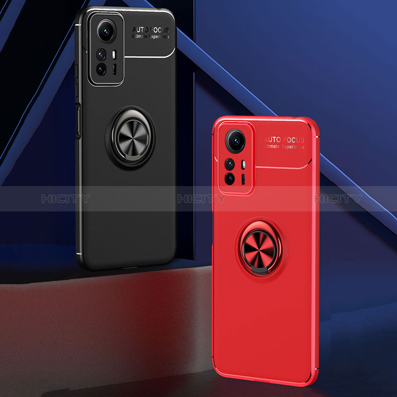 Funda Silicona Carcasa Ultrafina Goma con Magnetico Anillo de dedo Soporte SD2 para Xiaomi Redmi Note 12S