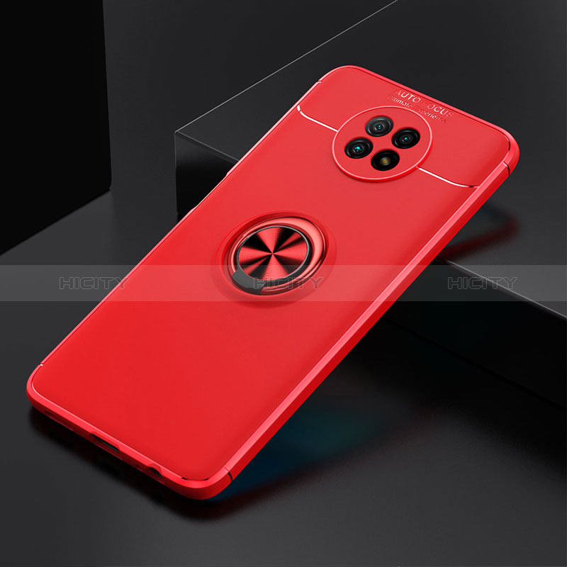 Funda Silicona Carcasa Ultrafina Goma con Magnetico Anillo de dedo Soporte SD2 para Xiaomi Redmi Note 9 5G