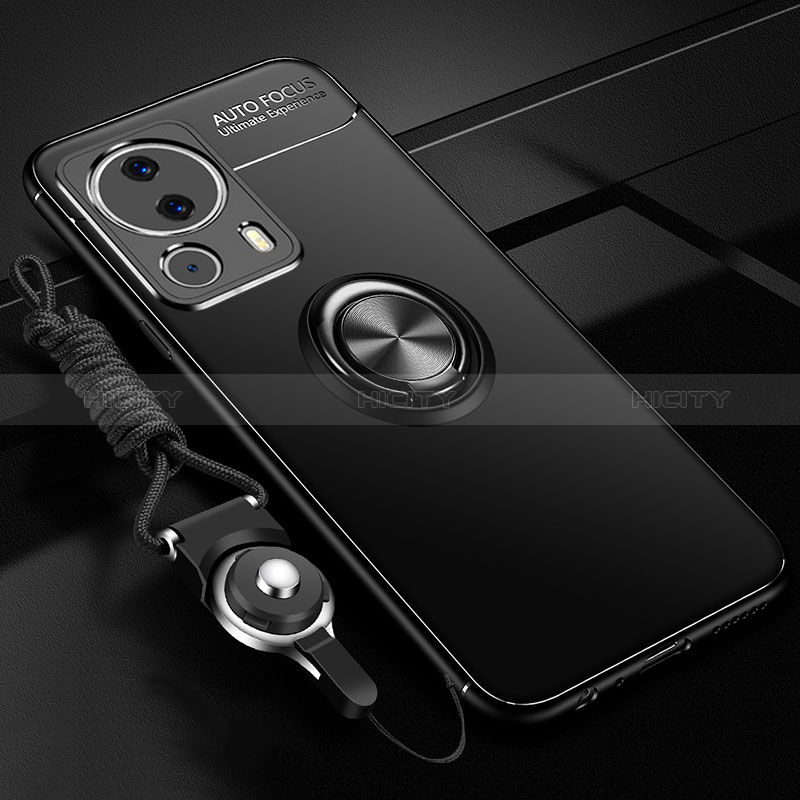 Funda Silicona Carcasa Ultrafina Goma con Magnetico Anillo de dedo Soporte SD3 para Xiaomi Mi 13 Lite 5G