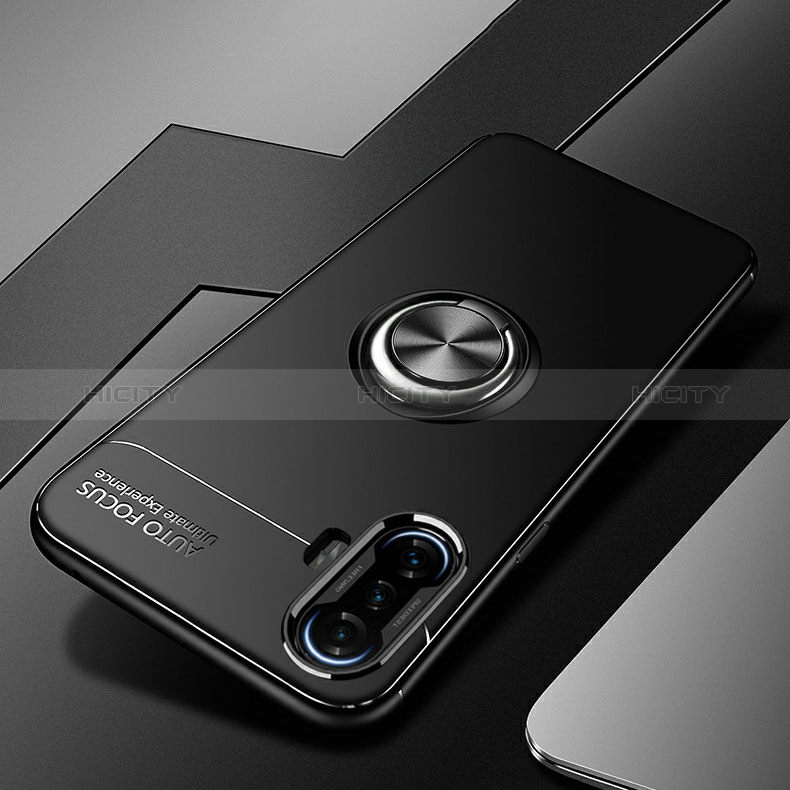 Funda Silicona Carcasa Ultrafina Goma con Magnetico Anillo de dedo Soporte SD3 para Xiaomi Poco F3 GT 5G