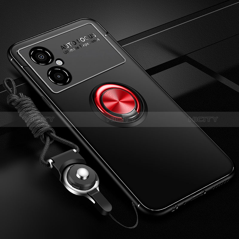 Funda Silicona Carcasa Ultrafina Goma con Magnetico Anillo de dedo Soporte SD3 para Xiaomi Redmi Note 11R 5G