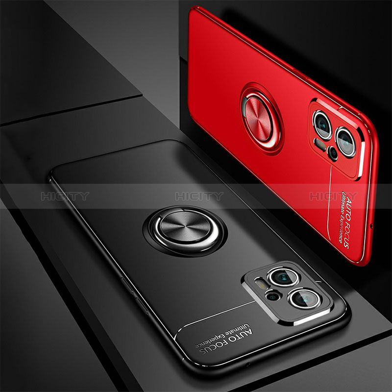 Funda Silicona Carcasa Ultrafina Goma con Magnetico Anillo de dedo Soporte SD3 para Xiaomi Redmi Note 12 Turbo 5G