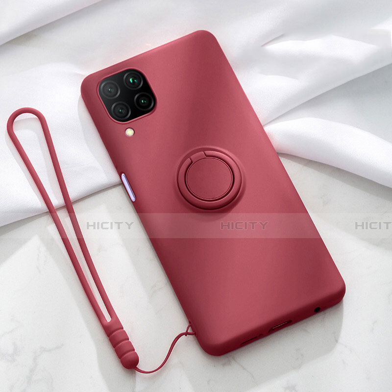 Funda Silicona Carcasa Ultrafina Goma con Magnetico Anillo de dedo Soporte T01 para Huawei Nova 6 SE