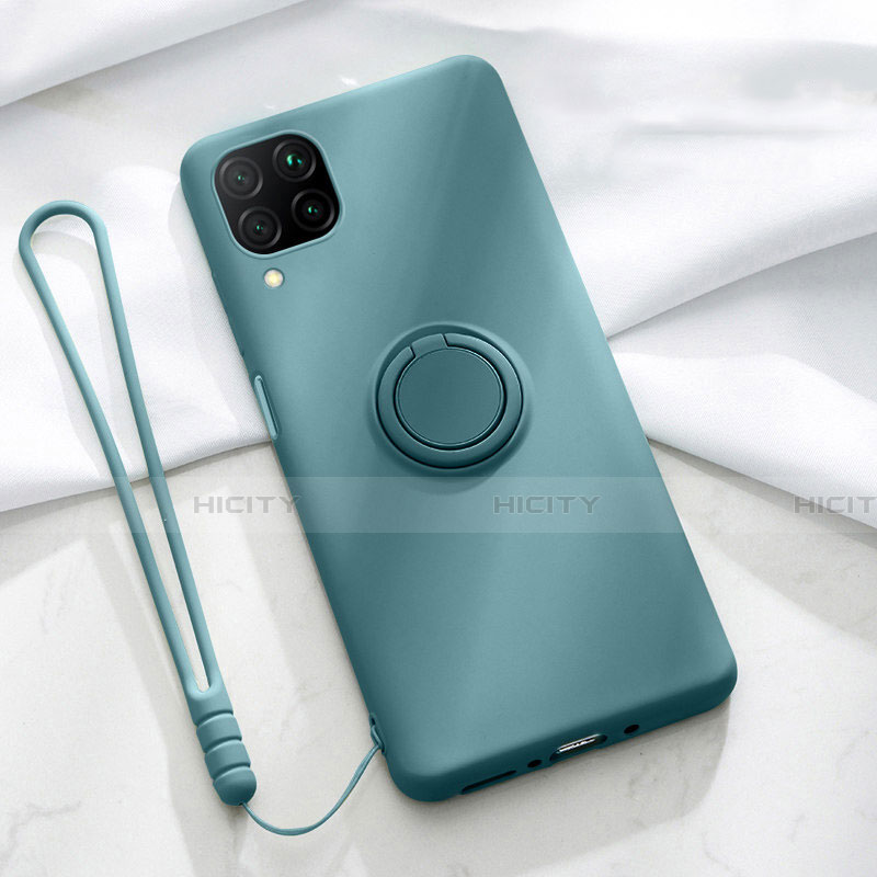 Funda Silicona Carcasa Ultrafina Goma con Magnetico Anillo de dedo Soporte T01 para Huawei Nova 6 SE